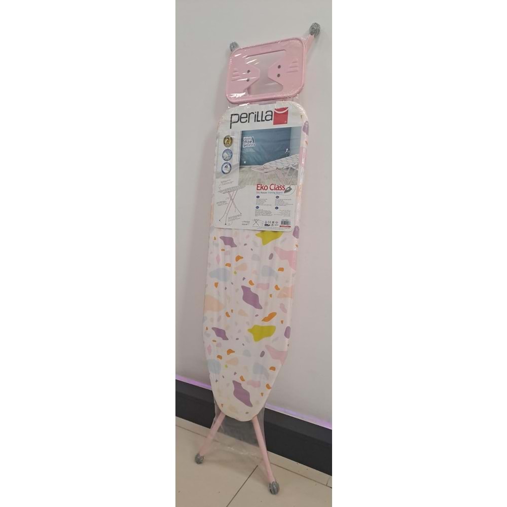 PERİLLA ÜTÜ MASASI EKO CLASS SOFT PEMBE FİŞSİZ ( UAS-15001-01 )