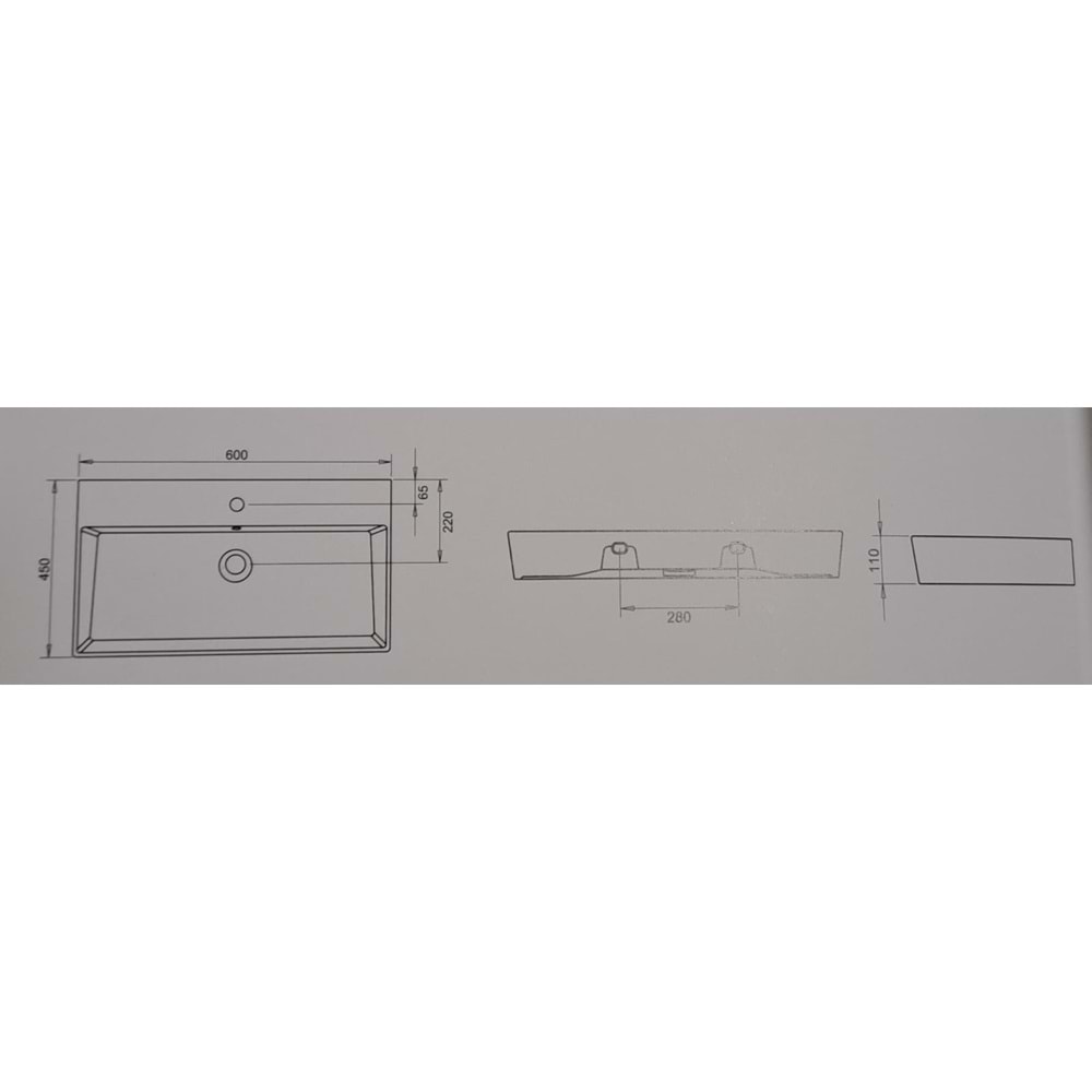 VEGA LAVABO 60cm TURAVİT