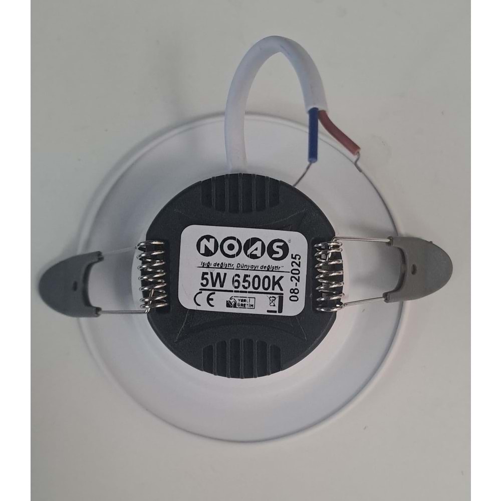 NOAS 5 WATT SMD LED SPOT KROM ÇİZGİ BEYAZ KASA BEYAZ IŞIK 450lm 6500K