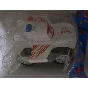 ÖZ BAYRAKTAR - 21 cm KANATLI PLASTİK ARABA ( 1 ADET FİYATIDIR )