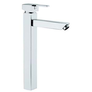 KERASUS SQUARE SERİSİ - ÇANAK LAVABO BATARYASI - 15 cm GAGALI