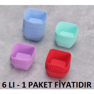 OKYN KEK KALIBI OKY-0002 SiLİKON 6 LI ( 1 PAKETTE TEK RENK 6 ADET MEVCUTTUR )
