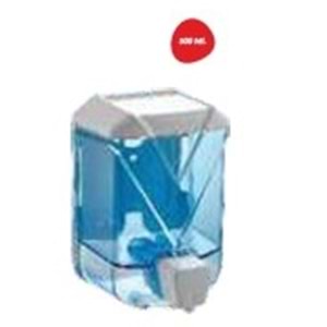 ALZ PLASTİK SIVI SABUNLUK - ŞEFFAF MAVİ 500 cc ( 3420-1 )