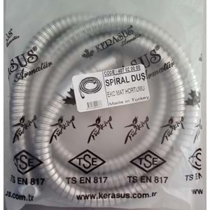 SPİRAL DUŞ HORTUMU EKO MAT 150 CM POŞETLİ