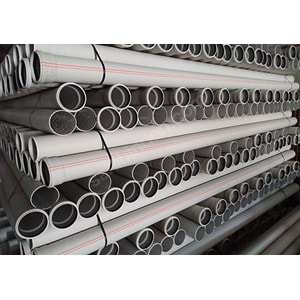 160X3000mm PVC PİS SU BORUSU 3,2 ( KALDE )