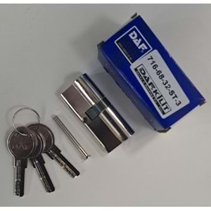 DAF BİLYALI BAREL 68 mm - 3 ANAHTARLI - ÇELİK KAPI GÖBEĞİ