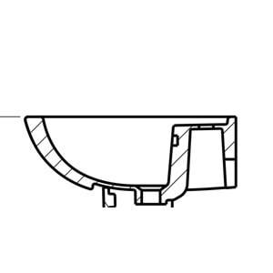 ALİZE LAVABO 50X60cm TURAVİT
