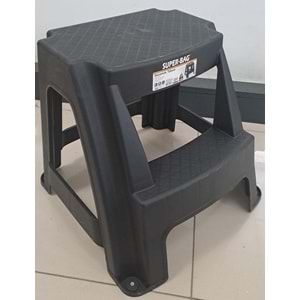 ASRIN BASAMAKLI TABURE SİYAH ( 45,6 x 44,5 x 42,3h cm )