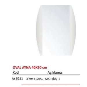 MAXIFLOW TEK AYNA 40 x 50 cm OVAL ( 34634 )