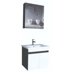 HİLTON BANYO DOLABI - BERLİN 65 ANTRASİT GRİ