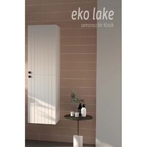 HİLTON BANYO DOLABI - EKO LAKE BOY DOLABI BEYAZ