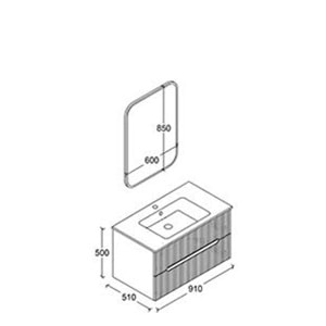HİLTON BANYO DOLABI - İLYADA 90 MAT LAKE BEYAZ