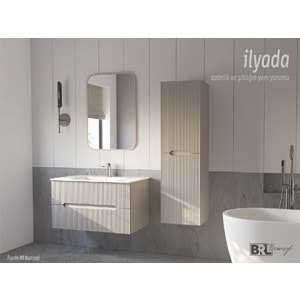HİLTON BANYO DOLABI - İLYADA 90 MAT LAKE BEYAZ