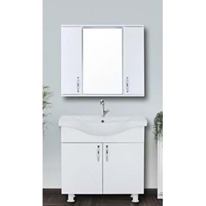 HİLTON BANYO DOLABI - KLASİK 100 BEYAZ