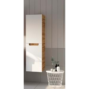 HİLTON BANYO DOLABI - SHARP BOY DOLABI MAT LAKE ROYAL MEŞE / BEYAZ