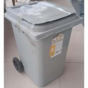 ÇÖP KONTEYNER 30 Lt. ÇETİN GRİ ( H : 48 x 33 x 40 cm )