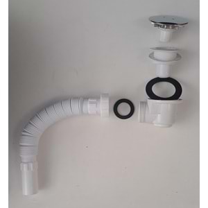 KROM DUŞ TROBLENİ TASLI KÖRÜKLÜ Ø 32 LİK ÇIKIŞLI ( ASET )