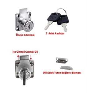 EMKA MAX KARE ÇEKMECE KİLİDİ ( EMKA5407 )