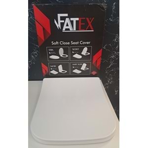 FATEX SAFİR SOFT ( 36 x 45 cm ) YAVAŞ KAPANAN PLASTİK KLOZET KAPAĞI