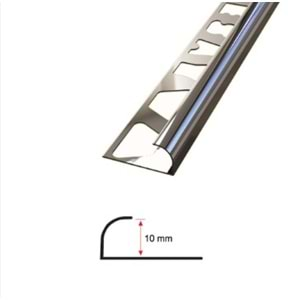 FAYANS ÇITASI DIŞ KÖŞE - 10 mm PARLAK (100 ADET FİYATIDIR )