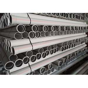 125X3000mm PVC PİS SU BORUSU 3,2 ( GM PİPE )