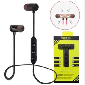 SPORTS HEADSET SPORCU BLUETOOTH KULAKLIK MIKNATISLI GP-6757 SİYAH