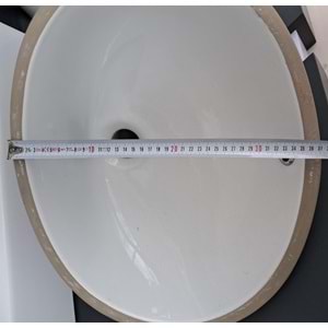 HİLTON OVAL LAVABO 37X47 TURASER