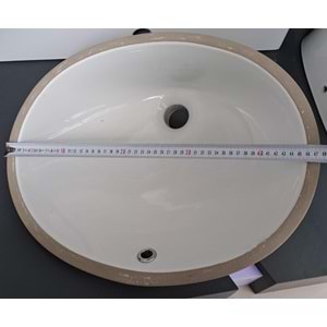 HİLTON OVAL LAVABO 37X47 TURASER