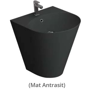 İGLOO LAVABO MONOBLOK TURAVİT - MAT ANTRASİT