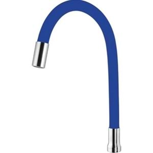 RENKLİ KUBAR BORU - DÜZ - MAVİ