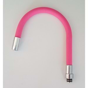 RENKLİ KUBAR BORU - DÜZ - PEMBE