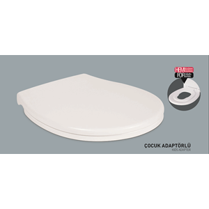 NKP FAMİLY YAVAŞ KAPANAN KLOZET KAPAĞI - ÇOCUK ADAPTÖRLÜ ( THERMOPLAST )