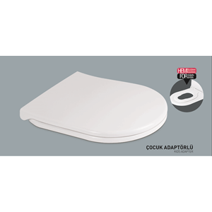 NKP TWİN YAVAŞ KAPANAN KLOZET KAPAĞI - ÇOCUK ADAPTÖRLÜ ( THERMOPLAST )