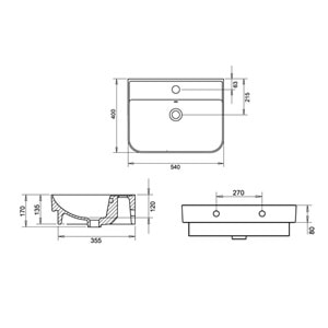 LUNA SLİM 55 TURAVİT MAT SİYAH