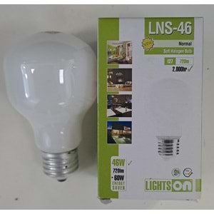 LIGHTSON SOFT HALOJEN AMPÜL 46 WATT 720lm E27 DUY 3000K