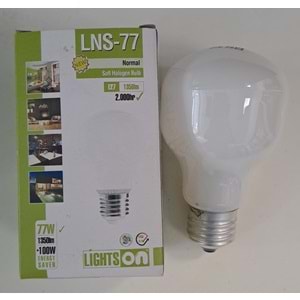 LIGHTSON SOFT HALOJEN AMPÜL 77 WATT 1350lm E27 DUY 3000K