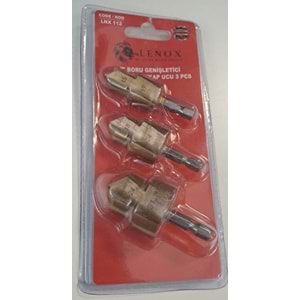 LENOX 3 PARÇA PVC BORU GENİŞLETİCİ KADEMELİ MATKAP UCU