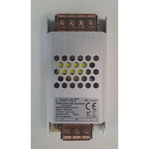 LAMPİST 12.5A ULTRA SLİM LED TRAFOSU 12V IP20
