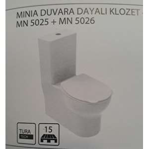 MİNİA ÇOCUK DUVARA DAYALI KLOZET + REZERVUAR - TURAVİT