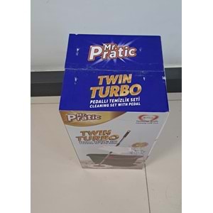 MR. PRATİC MOP SET TEMİZLİK SETİ PEDALLI TWİN TURBO DÖNERLİ VİLEDA