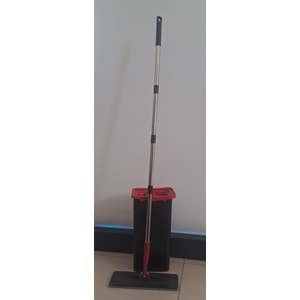 BUSE MOP SET TABLET MOP TEMİZLİK SETİ KUTULU 8 LT - KIRMIZI/SİYAH