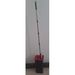 BUSE MOP SET TABLET MOP TEMİZLİK SETİ KUTULU 8 LT - KIRMIZI/SİYAH