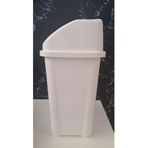 MERDEM PLASTİK MIENCA FANTAZİ ÇÖP KOVASI İTMELİ 10 LT 2 NO ( 235mm x 185mm x 365mm )