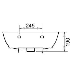 POLO LAVABO 45X55cm TURASER
