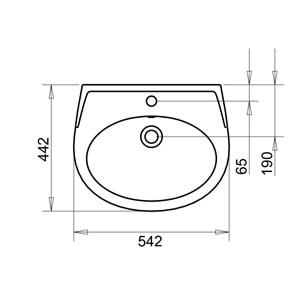 POLO LAVABO 45X55cm TURAVİT