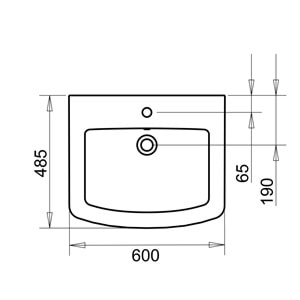PLAZA LAVABO 50X60cm TURAVİT