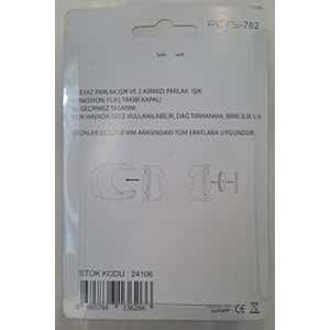 RECTUS PİLLİ BİSİKLET IŞIĞI ÖN ARKA ÇAKAR LEDLİ ( KIRMIZI -BEYAZ )