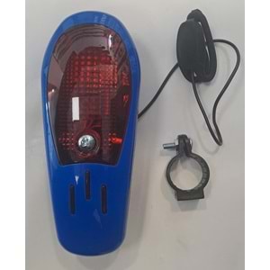 RECTUS PİLLİ 8 SESLİ VE IŞIKLI BİSİKLET KORNASI