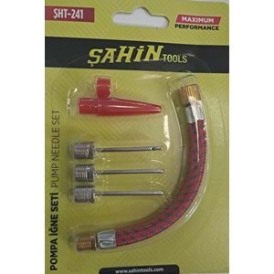 ŞAHİN TOOLS BİSİKLET TOP ŞİŞİRME İĞNE SETİ 5 PARÇA ŞHT-241