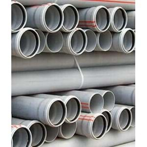 75X500mm 3,2 PVC PİS SU BORUSU